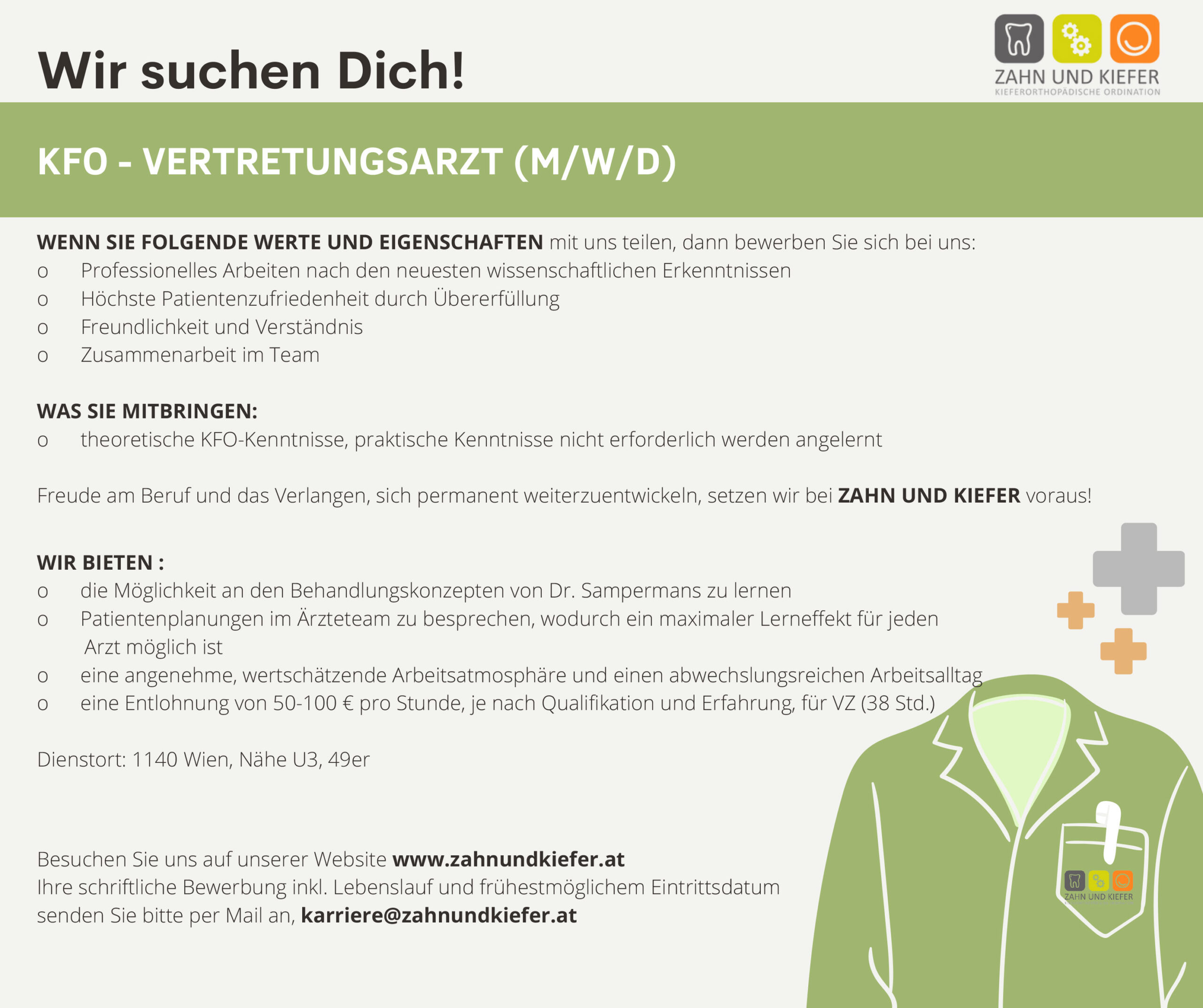 job_kfo_arzt Jobbeschreibung KFO